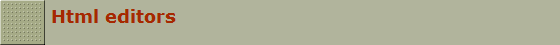 Html editors