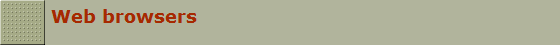 Web browsers